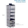 image:imageDelta Children 6 Shelf Hanging Wall Storage with 2 Drawers  Easy StorageOrganization Solution Holds Sweaters Shirts Pants Accessories amp More  Movable Drawers Allow for Customization NavyNavy