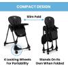 image:imageLittle Folks by Delta Children 2in1 SlimFold High Chair for Babies and Toddlers BlackBlack