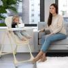 image:imageLittle Folks by Delta Children 2in1 SlimFold High Chair for Babies and Toddlers BlackCream