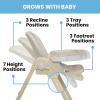 image:imageLittle Folks by Delta Children 2in1 SlimFold High Chair for Babies and Toddlers BlackCream