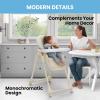 image:imageLittle Folks by Delta Children 2in1 SlimFold High Chair for Babies and Toddlers BlackCream