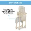 image:imageLittle Folks by Delta Children 2in1 SlimFold High Chair for Babies and Toddlers BlackCream