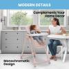 image:imageLittle Folks by Delta Children 2in1 SlimFold High Chair for Babies and Toddlers BlackPink
