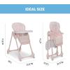 image:imageLittle Folks by Delta Children 2in1 SlimFold High Chair for Babies and Toddlers BlackPink