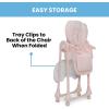 image:imageLittle Folks by Delta Children 2in1 SlimFold High Chair for Babies and Toddlers BlackPink