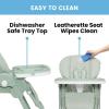 image:imageLittle Folks by Delta Children 2in1 SlimFold High Chair for Babies and Toddlers BlackSage Green