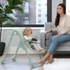 image:imageLittle Folks by Delta Children 2in1 SlimFold High Chair for Babies and Toddlers BlackSage Green