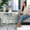 image:imageLittle Folks by Delta Children 2in1 SlimFold High Chair for Babies and Toddlers BlackSage Green