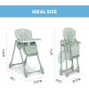 image:imageLittle Folks by Delta Children 2in1 SlimFold High Chair for Babies and Toddlers BlackSage Green