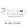 image:imageDelta Children Essex 4in1 Convertible Baby Crib Bianca White with Natural Legs  Delta Children Twinkle Galaxy Dual Sided Recycled Fiber Core Crib and Toddler Mattress BundleBianca White