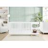 image:imageDelta Children Essex 4in1 Convertible Baby Crib Bianca White with Natural Legs  Delta Children Twinkle Galaxy Dual Sided Recycled Fiber Core Crib and Toddler Mattress BundleBianca White