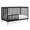 image:imageDelta Children Essex 4in1 Convertible Baby Crib Bianca White with Natural Legs  Delta Children Twinkle Galaxy Dual Sided Recycled Fiber Core Crib and Toddler Mattress BundleEbony