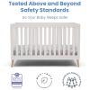 image:imageDelta Children Essex 4in1 Convertible Baby Crib Bianca White with Natural Legs  Delta Children Twinkle Galaxy Dual Sided Recycled Fiber Core Crib and Toddler Mattress BundleBianca White With Natural Legs