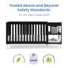 image:imageDelta Children Essex 4in1 Convertible Baby Crib Bianca White with Natural Legs  Delta Children Twinkle Galaxy Dual Sided Recycled Fiber Core Crib and Toddler Mattress BundleEbony
