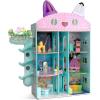 image:imageGabbys Dollhouse Purrfect Playhouse by Delta Children  Features Sounds amp Light Up Ear  Includes 20 Accessories  Fits 8inch Dolls  Pretend Play Dream Gift for Ages 3