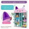 image:imageGabbys Dollhouse Purrfect Playhouse by Delta Children  Features Sounds amp Light Up Ear  Includes 20 Accessories  Fits 8inch Dolls  Pretend Play Dream Gift for Ages 3