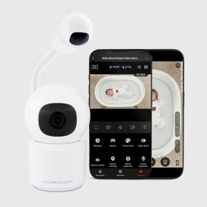 image:imageDelta Children Smart Sleep Baby Monitor with Floor Stand Auto Motion TrackingAlerting 360 Pan45 Tilt Night Vision TwoWay Talk Temp amp Humidity Alerts AlexaGoogle Compatible 25K1440p QHD