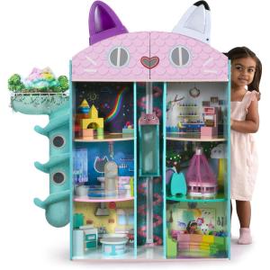 image:imageGabbys Dollhouse Purrfect Playhouse by Delta Children  Features Sounds amp Light Up Ear  Includes 20 Accessories  Fits 8inch Dolls  Pretend Play Dream Gift for Ages 3