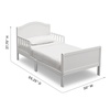 image:imageDelta Children Bennett Wood Toddler Bed  Greenguard Gold Certified Dark ChocolateBianca White