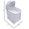 image:imageSimmons Kids Deluxe HandsFree AutoGlide Bedside Bassinet  Portable Crib Features Silent Smooth Gliding Motion that Soothes Baby Arcadia