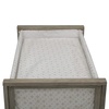 image:imageSimmons Kids Farmhouse 2in1 Wood Bedside Bassinet Sleeper and Changer  Portable Crib and Changing Table with HighEnd Wood Frame Royal Charms