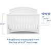 image:imageSimmons Kids SlumberTime Emma 4in1 Convertible Baby Crib N More  Greenguard Gold Certified Bianca WhiteBianca White