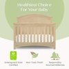 image:imageSimmons Kids SlumberTime Emma 4in1 Convertible Baby Crib N More  Greenguard Gold Certified Bianca WhiteNatural Sandstone