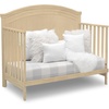 image:imageSimmons Kids SlumberTime Emma 4in1 Convertible Baby Crib N More  Greenguard Gold Certified Bianca WhiteNatural Sandstone