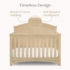 image:imageSimmons Kids SlumberTime Emma 4in1 Convertible Baby Crib N More  Greenguard Gold Certified Bianca WhiteNatural Sandstone