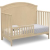 image:imageSimmons Kids SlumberTime Emma 4in1 Convertible Baby Crib N More  Greenguard Gold Certified Bianca WhiteNatural Sandstone