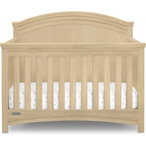 image:imageSimmons Kids SlumberTime Emma 4in1 Convertible Baby Crib N More  Greenguard Gold Certified Bianca WhiteNatural Sandstone