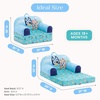image:imageDelta Children  Bluey Cozee Buddy FlipOut Kids Chair BlueBlue
