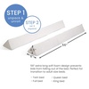 image:imageDelta Children Extra Long Foam Bedrail Bumper  Guardrail for Toddlers amp Kids with WaterResistant NonSlip amp Machine Washable Cover  2pk WhiteExtra Long  Pack of 2