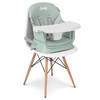 image:imageJeep Milestone 6in1 Convertible High Chair by Delta Children Light Grey  6in1 High Chair Converts to Stool Booster Seat Toddler Chair Activity Table and Desk and Chair for Babies amp ToddlersSage Green