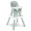 image:imageJeep Milestone 6in1 Convertible High Chair by Delta Children Light Grey  6in1 High Chair Converts to Stool Booster Seat Toddler Chair Activity Table and Desk and Chair for Babies amp ToddlersSage Green