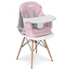 image:imageJeep Milestone 6in1 Convertible High Chair by Delta Children Light Grey  6in1 High Chair Converts to Stool Booster Seat Toddler Chair Activity Table and Desk and Chair for Babies amp ToddlersLight Pink