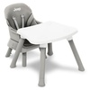 image:imageJeep Milestone 6in1 Convertible High Chair by Delta Children Light Grey  6in1 High Chair Converts to Stool Booster Seat Toddler Chair Activity Table and Desk and Chair for Babies amp ToddlersLight Grey
