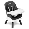 image:imageJeep Milestone 6in1 Convertible High Chair by Delta Children Light Grey  6in1 High Chair Converts to Stool Booster Seat Toddler Chair Activity Table and Desk and Chair for Babies amp ToddlersBlack