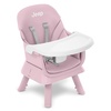image:imageJeep Milestone 6in1 Convertible High Chair by Delta Children Light Grey  6in1 High Chair Converts to Stool Booster Seat Toddler Chair Activity Table and Desk and Chair for Babies amp ToddlersLight Pink