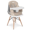image:imageJeep Milestone 6in1 Convertible High Chair by Delta Children Light Grey  6in1 High Chair Converts to Stool Booster Seat Toddler Chair Activity Table and Desk and Chair for Babies amp ToddlersLight Tan
