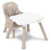 image:imageJeep Milestone 6in1 Convertible High Chair by Delta Children Light Grey  6in1 High Chair Converts to Stool Booster Seat Toddler Chair Activity Table and Desk and Chair for Babies amp ToddlersLight Tan