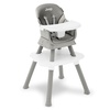 image:imageJeep Milestone 6in1 Convertible High Chair by Delta Children Light Grey  6in1 High Chair Converts to Stool Booster Seat Toddler Chair Activity Table and Desk and Chair for Babies amp ToddlersLight Grey