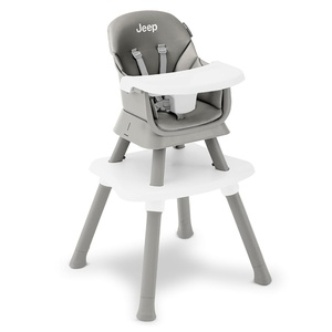 image:imageJeep Milestone 6in1 Convertible High Chair by Delta Children Light Grey  6in1 High Chair Converts to Stool Booster Seat Toddler Chair Activity Table and Desk and Chair for Babies amp ToddlersLight Grey