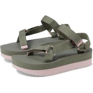 imageTeva Womens Flatform Universal Sport Sandal OliveWhisper 7