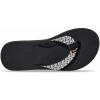 imageTeva Womens UnisexAdult W Voya Wedge FlipFlop 4 usPaint Tracks BlackWhite