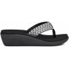 imageTeva Womens UnisexAdult W Voya Wedge FlipFlop 4 usPaint Tracks BlackWhite