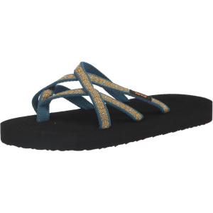 imageTeva UnisexChild Y Olowahu SandalFlower Loom Blue Coral