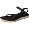 imageTeva Womens Original Universal Slim Lea SandalBlackTan