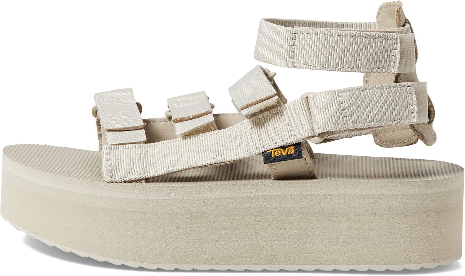 imageTeva Womens Flatform Mevia Adjustable QuickDrying Casual Sandals FlatFeather Grey