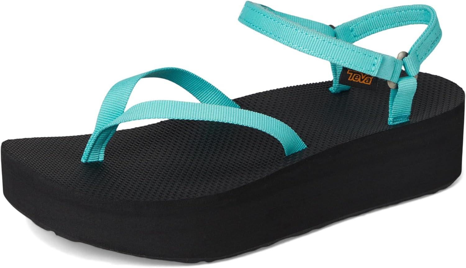 imageTeva Womens Flatform Sandal Slim SportBright TealBlack